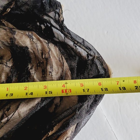 ARITIZIA WILFRED Silk Tulle Lace Cream/Black Dress - Picture 8 of 9